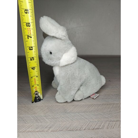 Vintage Gund 1988 Plush Grey Bunny Rabbit Stuffed Animal Toy Korea - Picture 8 of 9